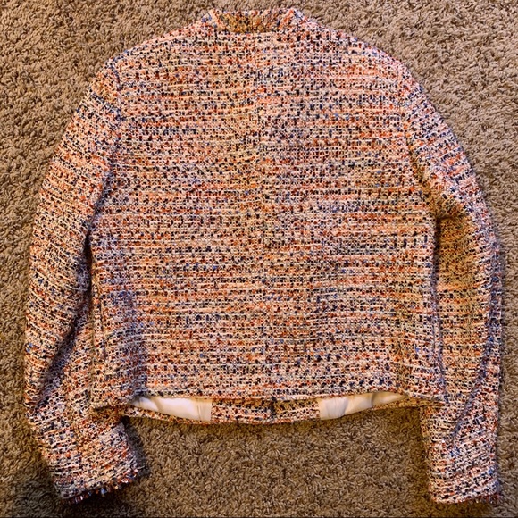 H&M Tweed Jacket - Pink / Blue size 10 - Picture 6 of 6